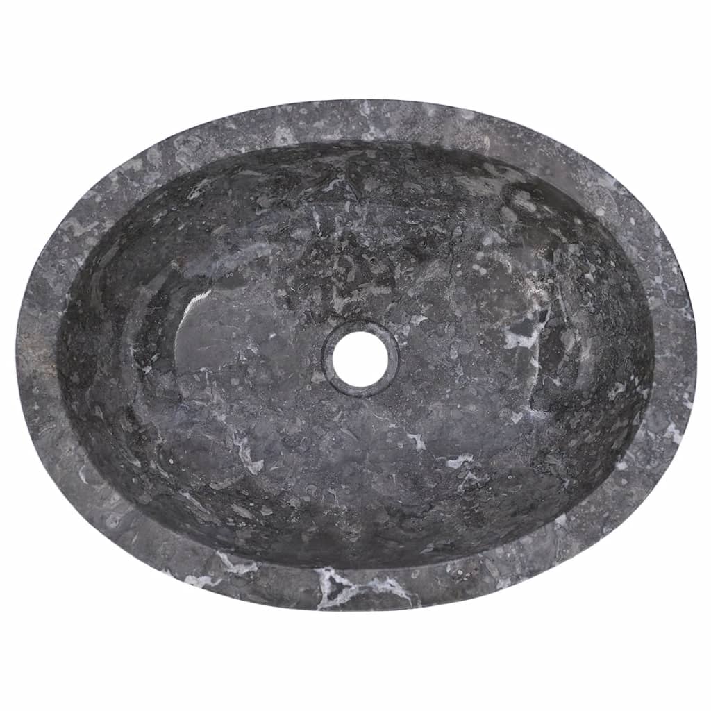 Sink, gray, 53x40x15 cm, marble