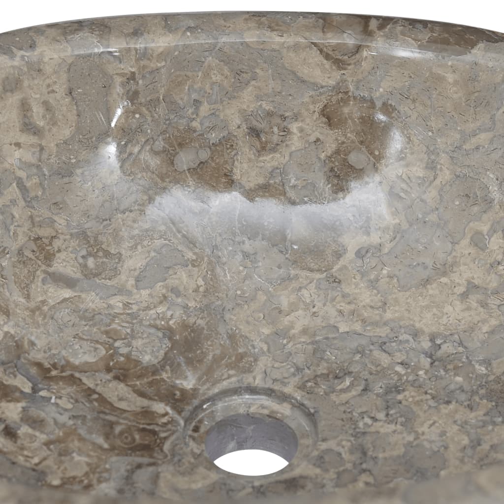 Sink, gray, 53x40x15 cm, marble