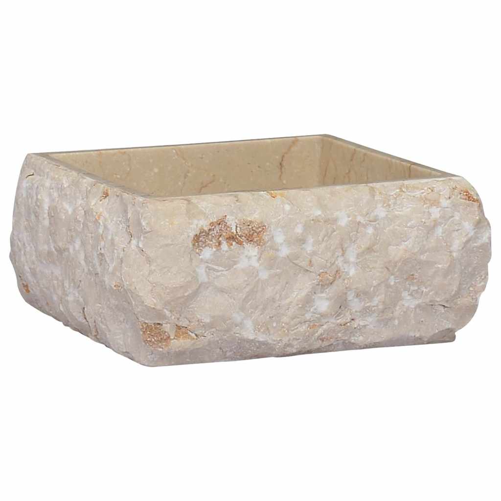 Sink, cream, 30x30x13 cm, marble