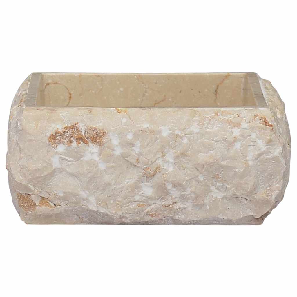 Sink, cream, 30x30x13 cm, marble