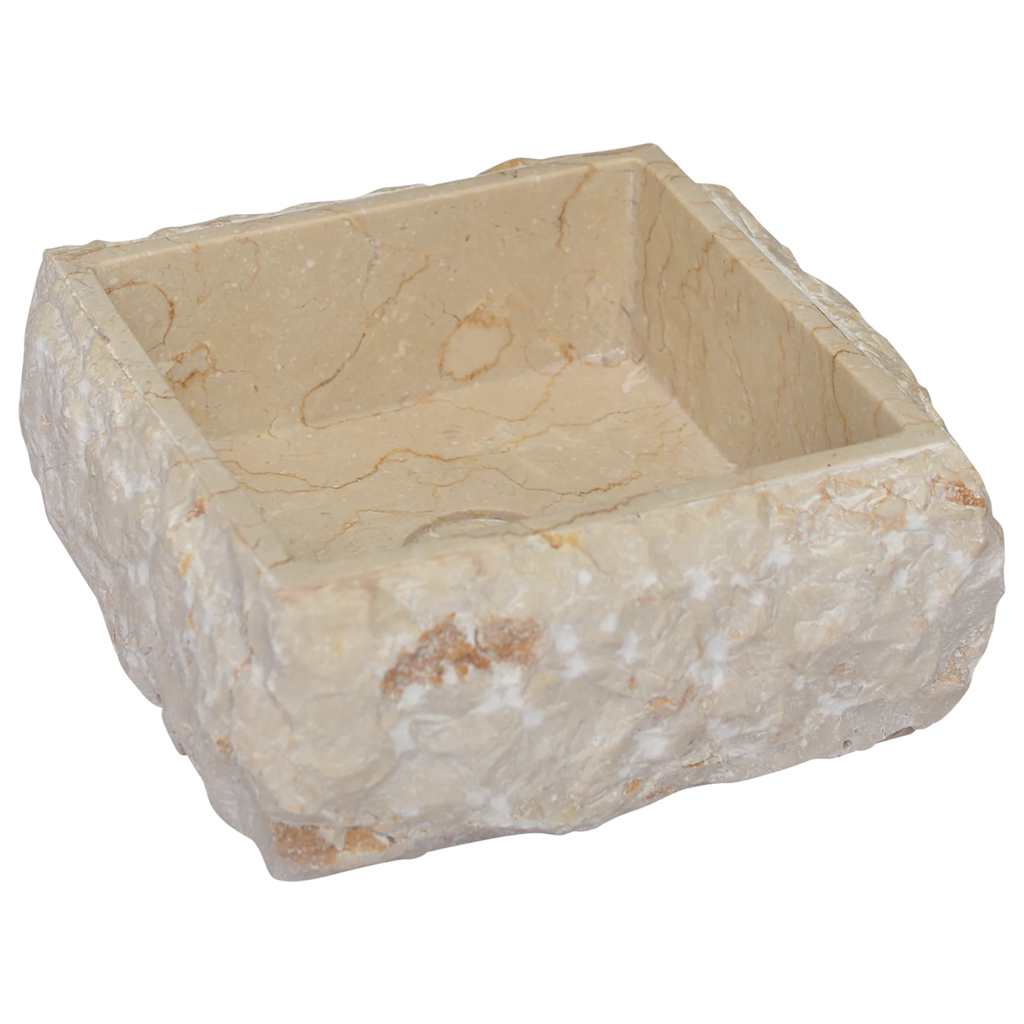 Sink, cream, 30x30x13 cm, marble