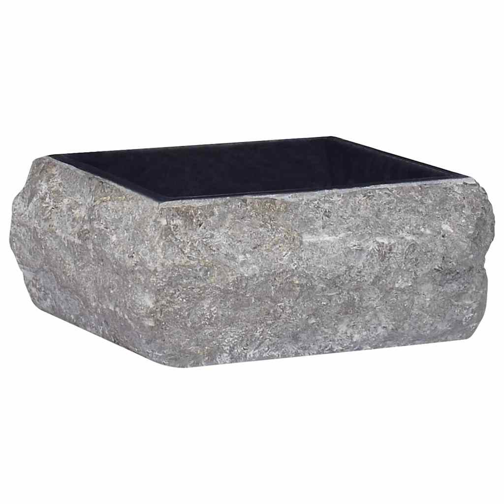 Sink, black, 30x30x13 cm, marble