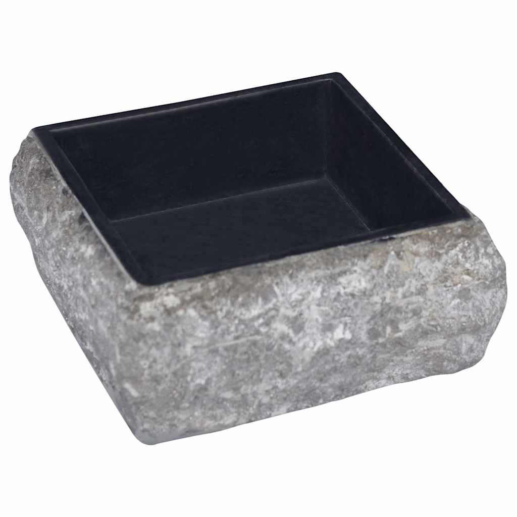 Sink, black, 30x30x13 cm, marble