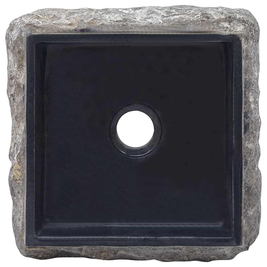 Sink, black, 30x30x13 cm, marble