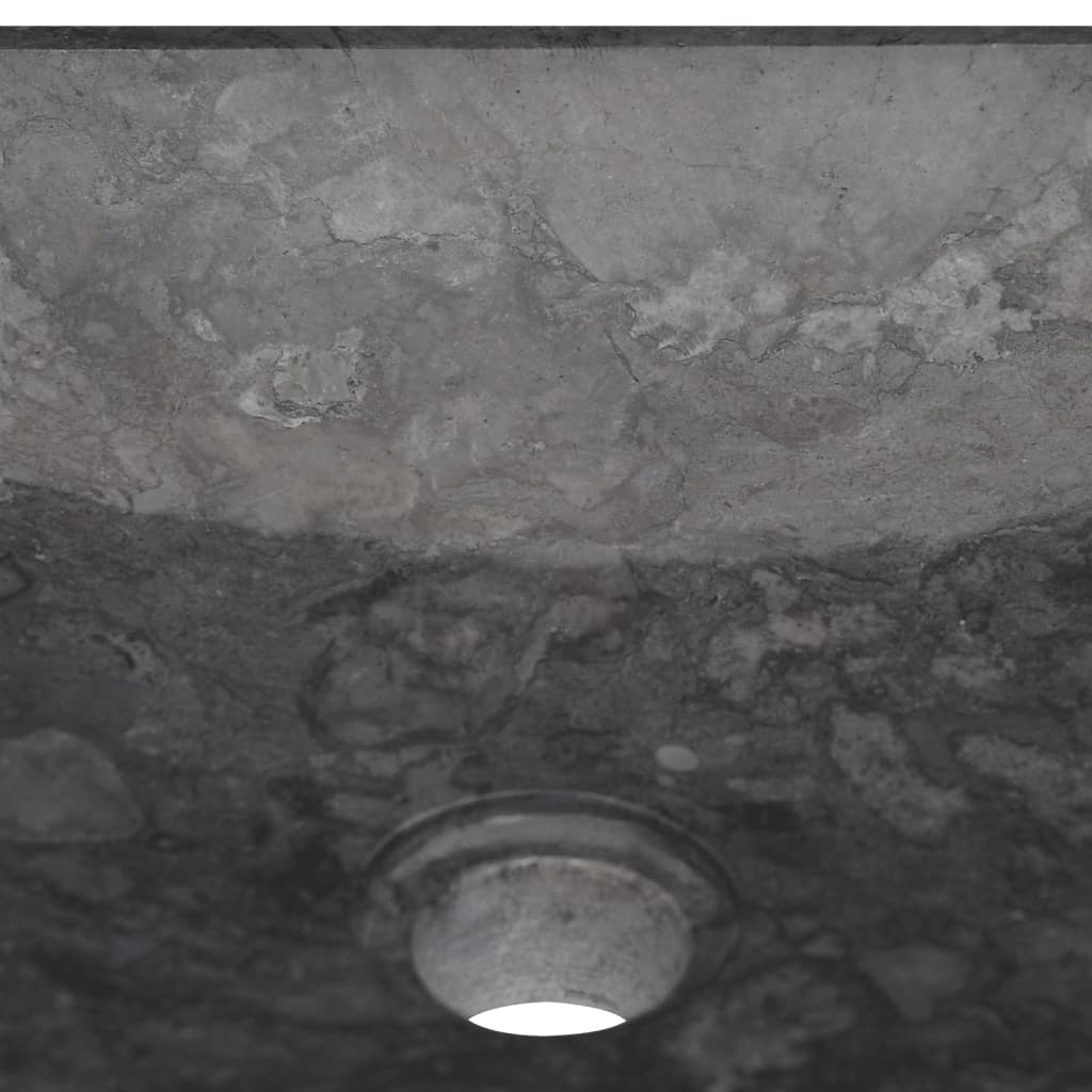 Sink, black, 40x40x10 cm, marble