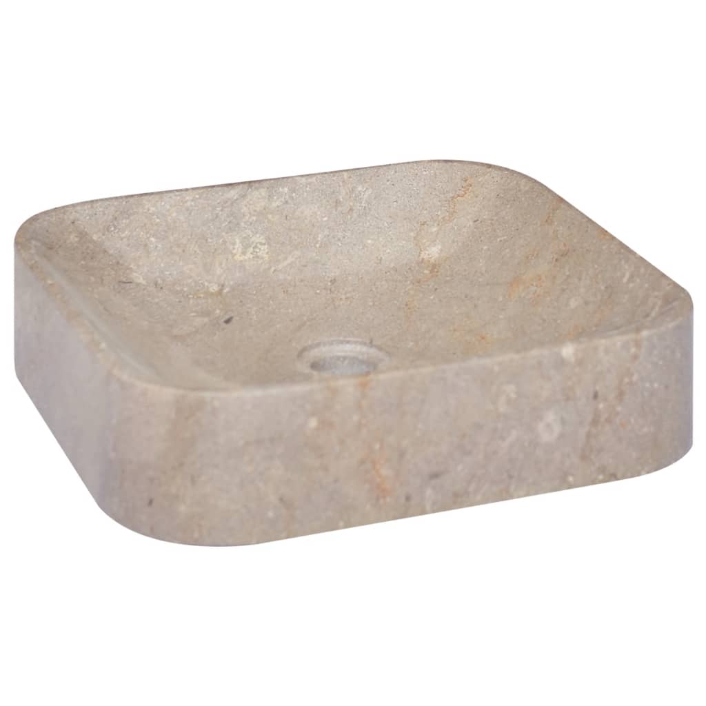 Sink, gray, 40x40x10 cm, marble