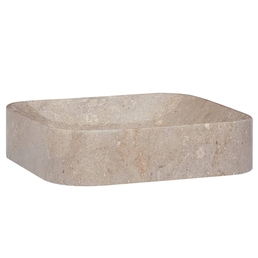 Sink, gray, 40x40x10 cm, marble