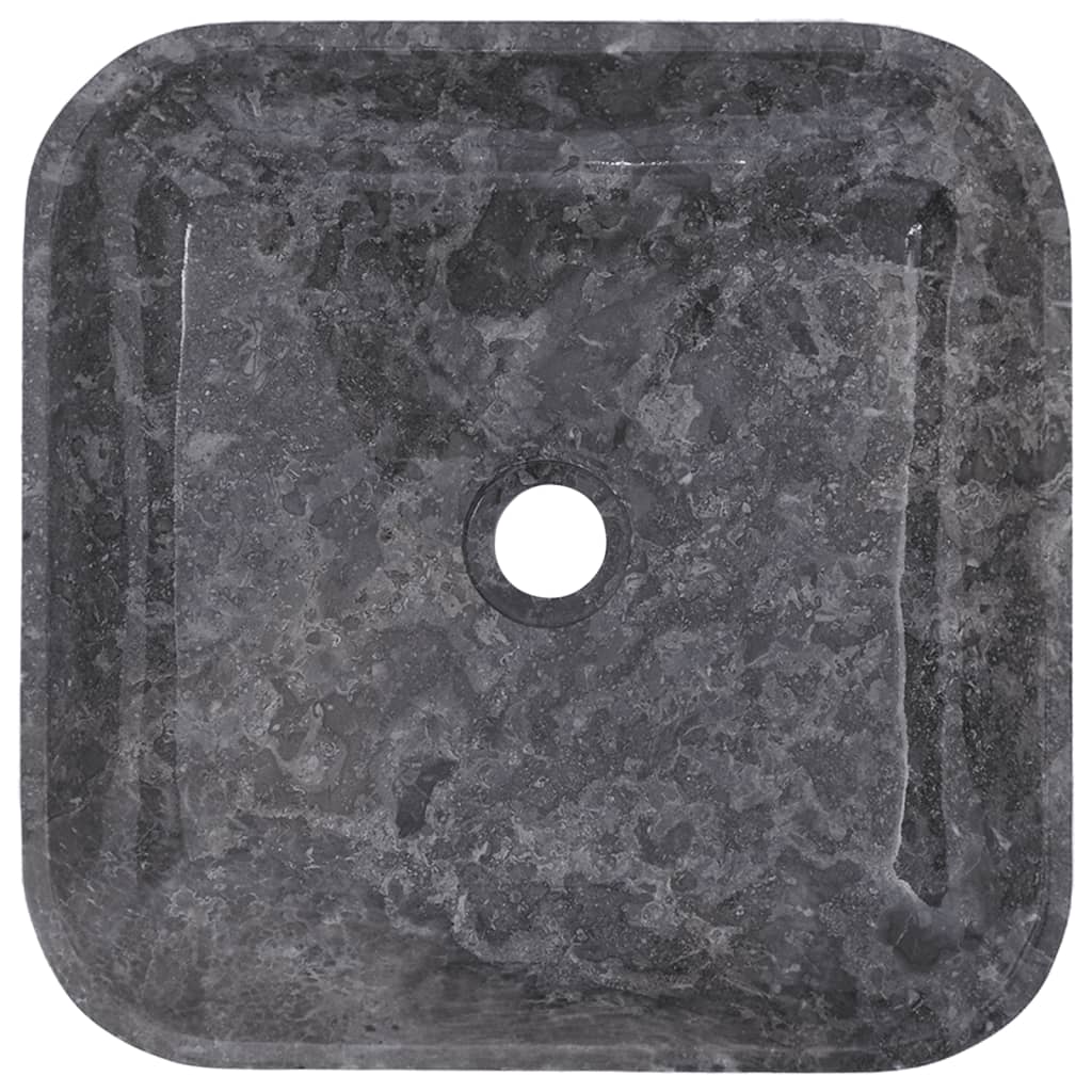 Sink, gray, 40x40x10 cm, marble