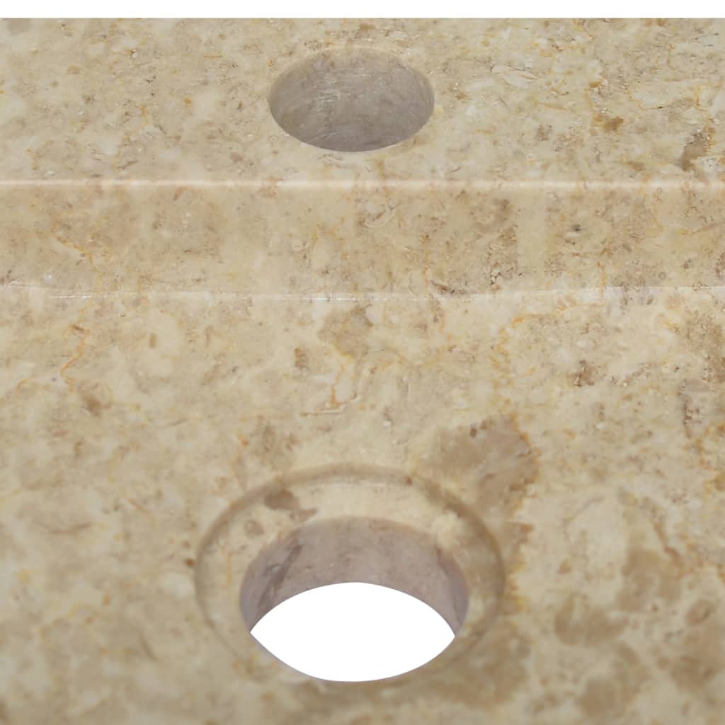 Wall-mounted sink, cream, 38x24x6.5 cm, marble