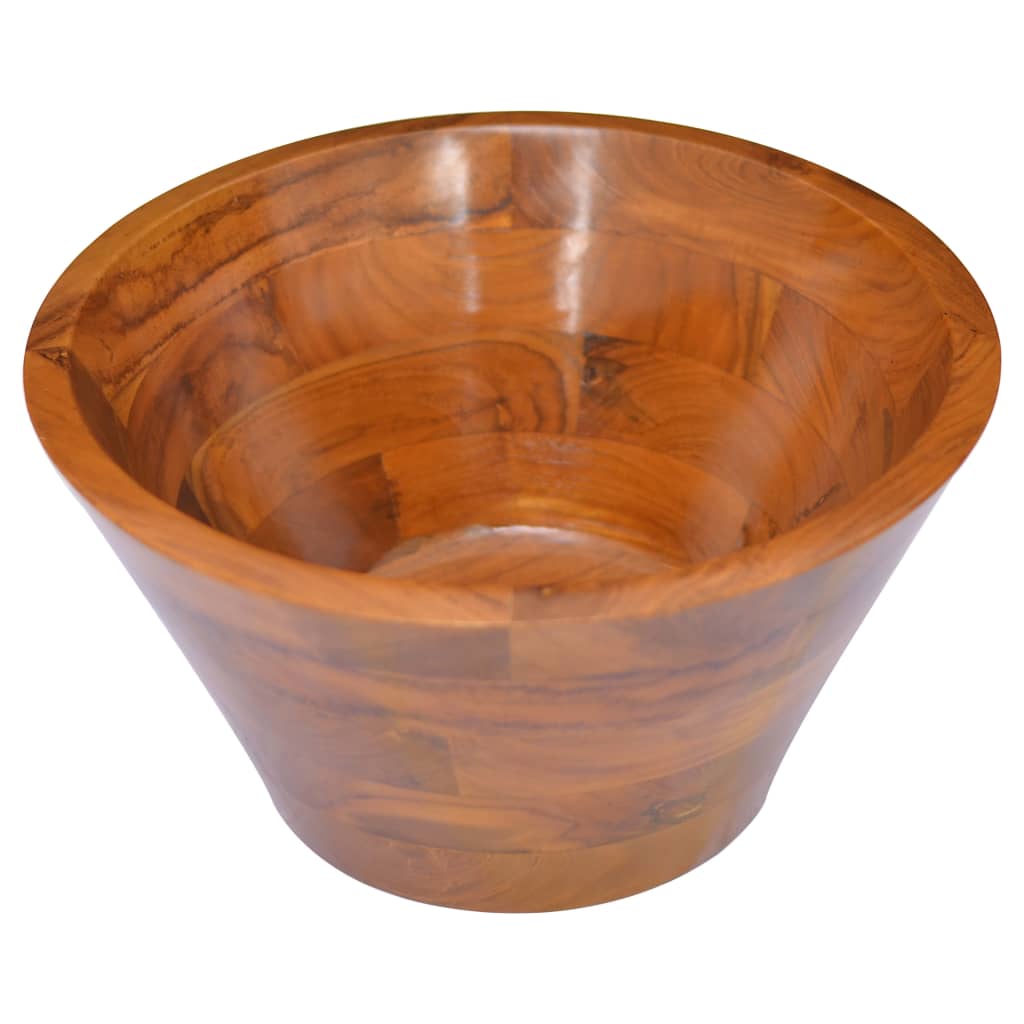 Sink, Φ40x20 cm, solid teak wood