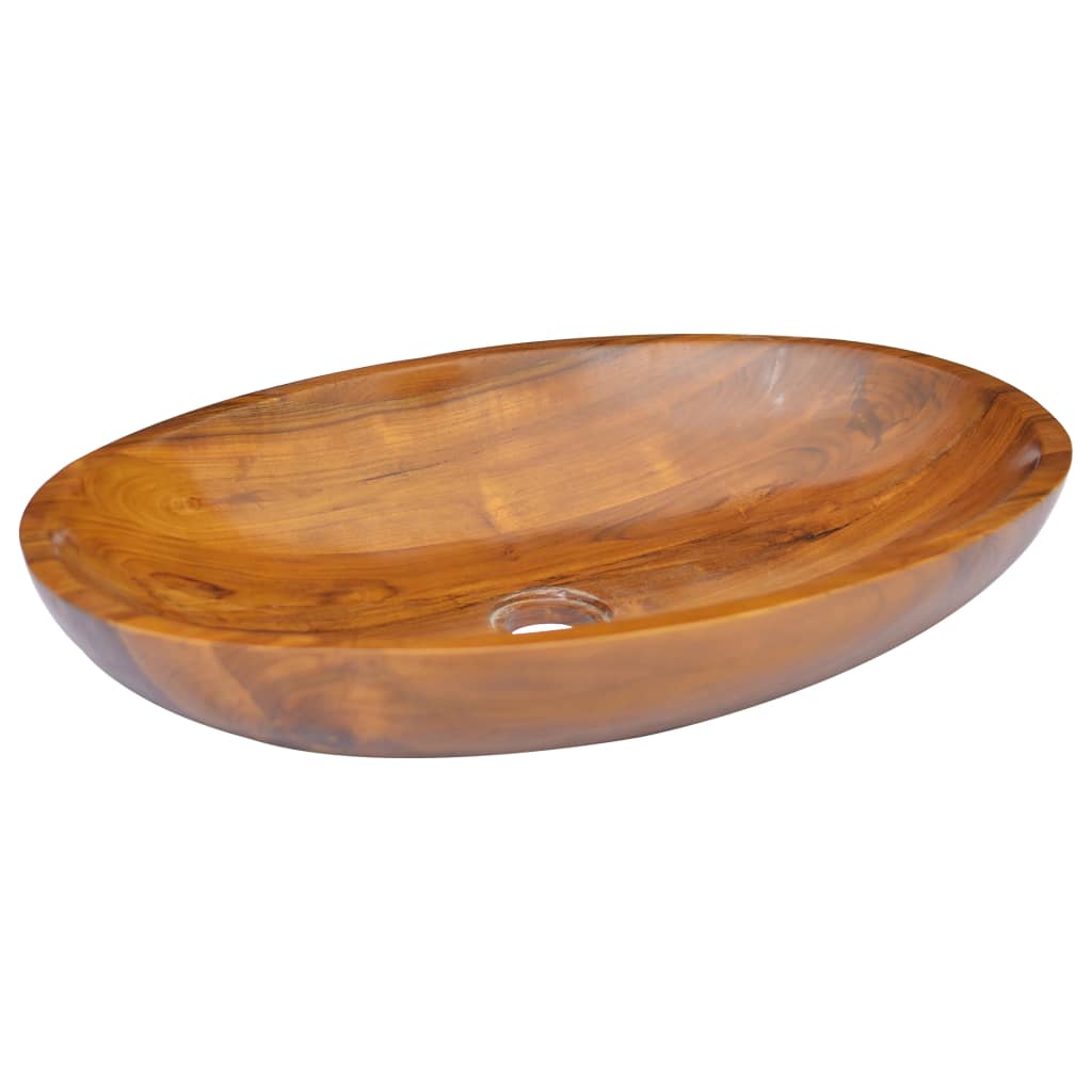 Sink, 60x40x10 cm, solid teak wood