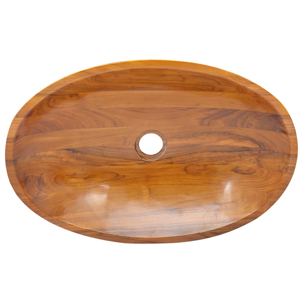 Sink, 60x40x10 cm, solid teak wood