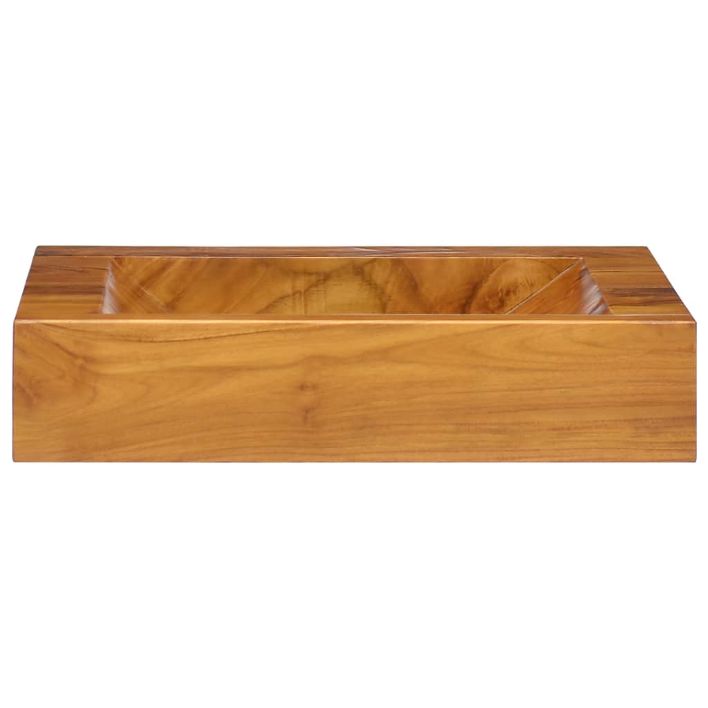 Sink, 50x35x10 cm, solid teak wood