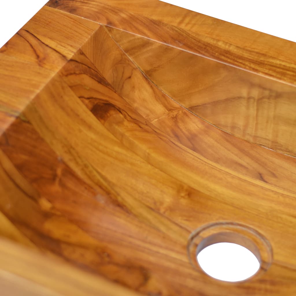 Sink, 50x35x10 cm, solid teak wood