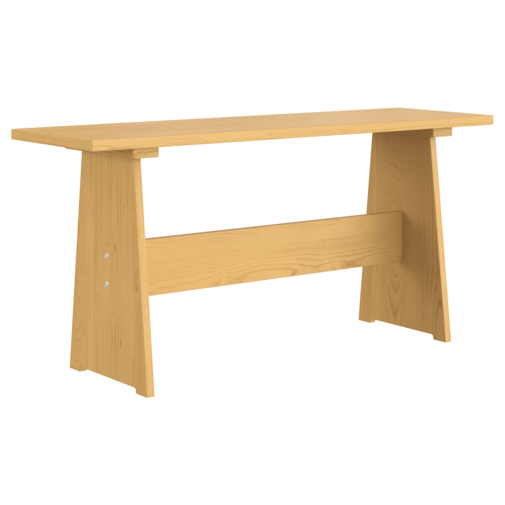 Kitchen table with bench "REINE", honey brown, solid pine wood