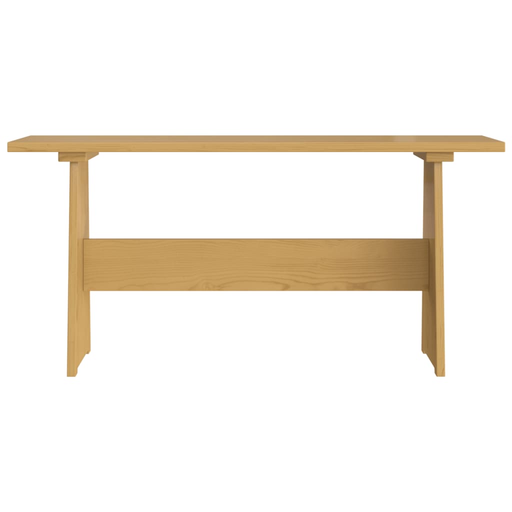 Kitchen table with bench "REINE", honey brown, solid pine wood