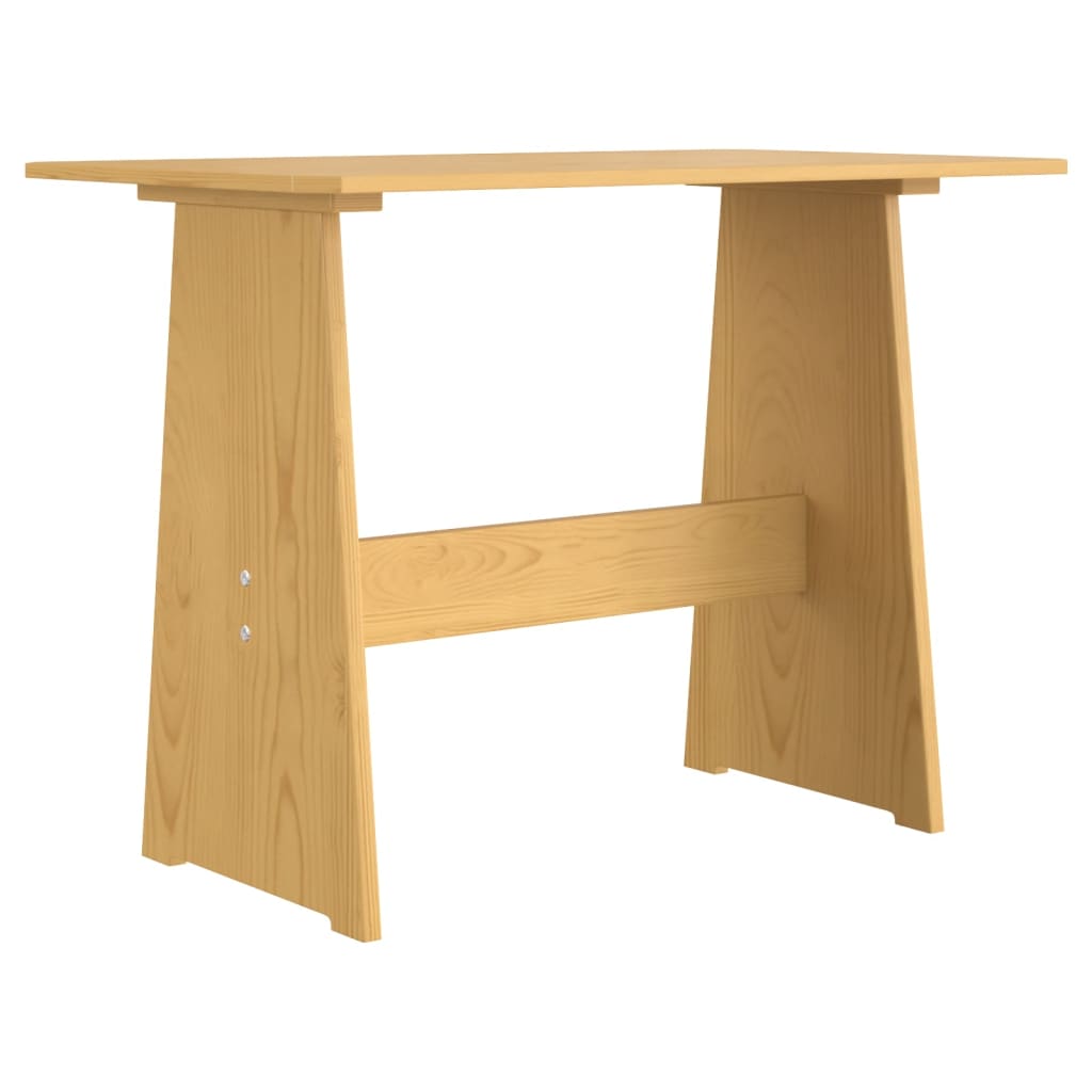 Kitchen table with bench "REINE", honey brown, solid pine wood