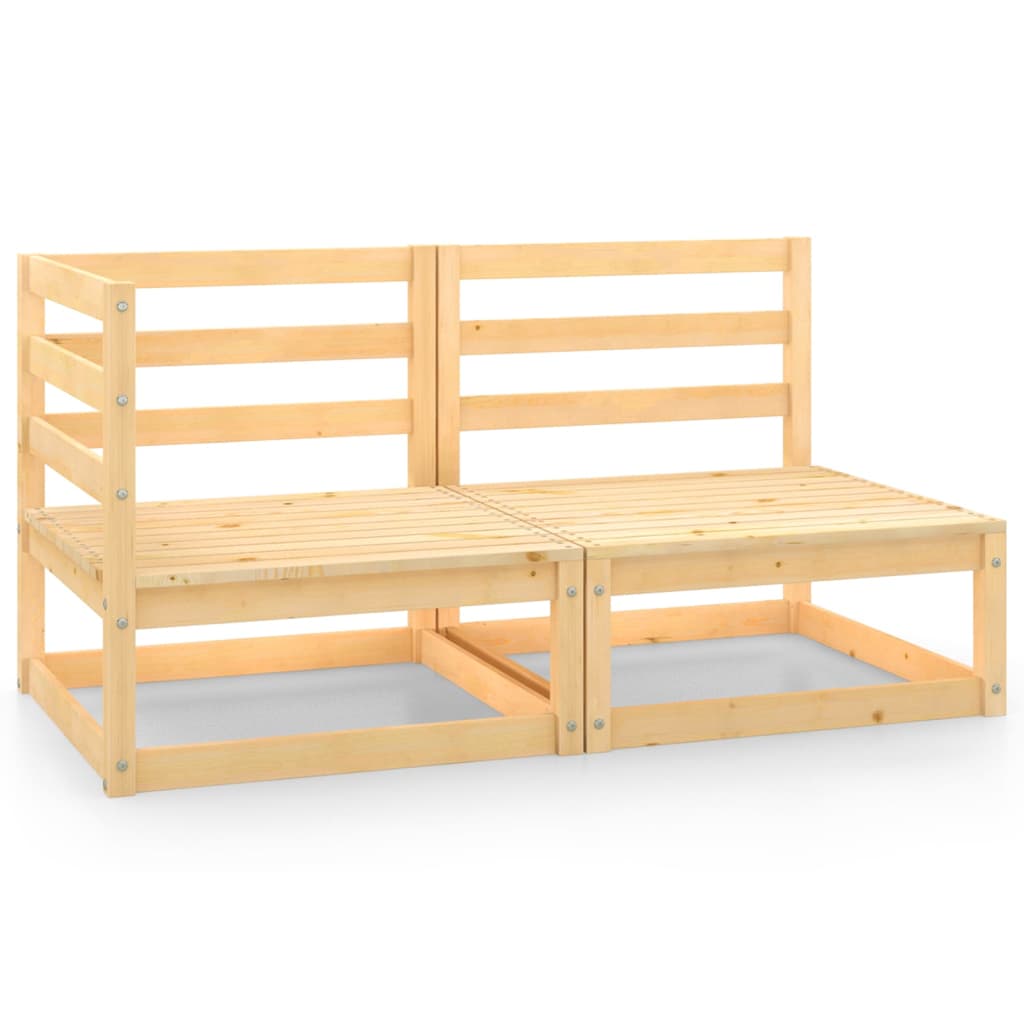 Garden furniture set, 2 pieces, solid pine wood