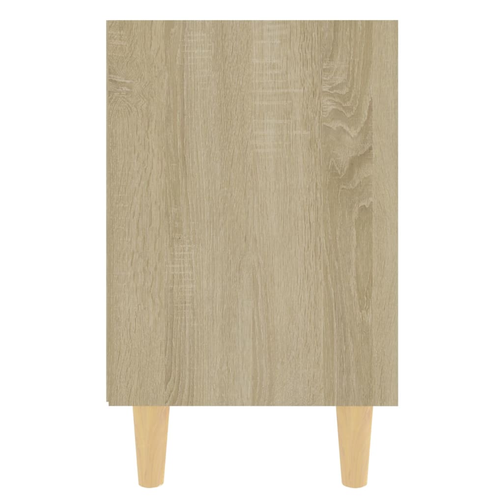 Solid wood bedside tables 2 pcs., sonoma oak, 40x30x50 cm