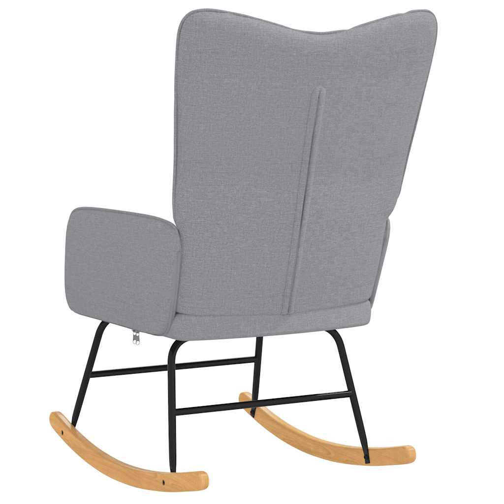 Rocking chair, light gray, fabric