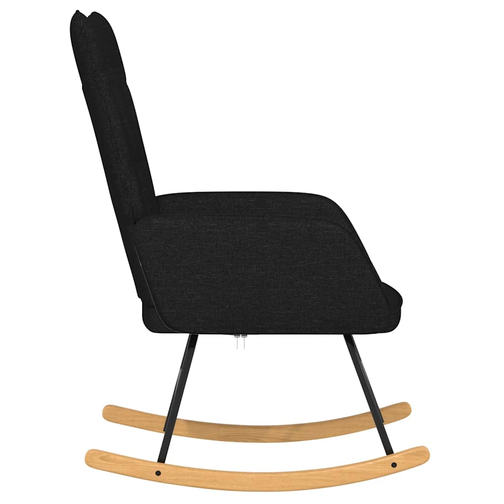 Rocking chair, black, textile