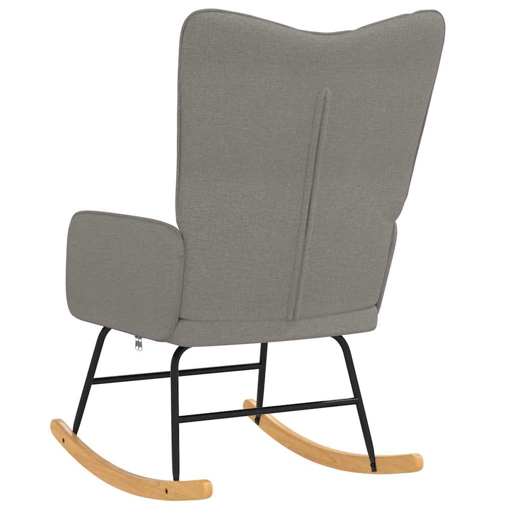 Rocking chair, taupe gray, fabric