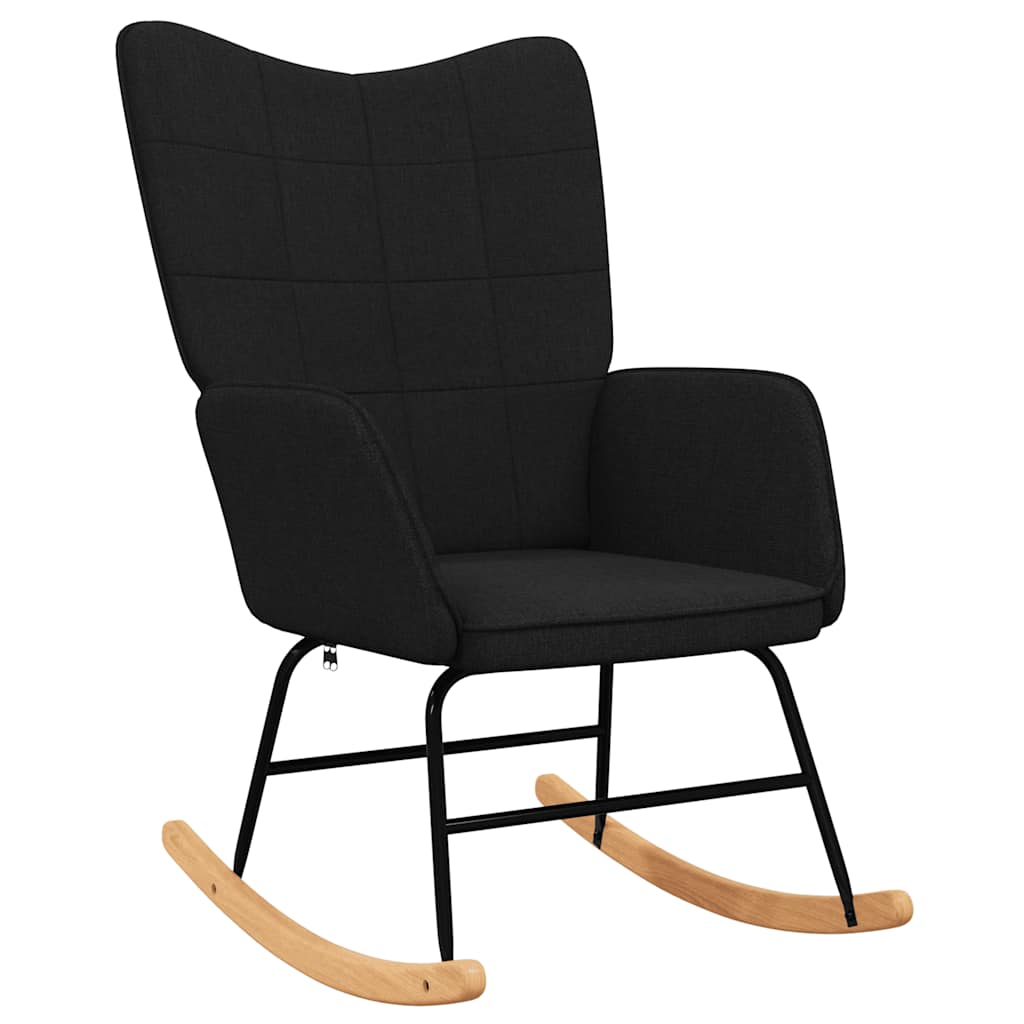 Rocking chair, black, textile