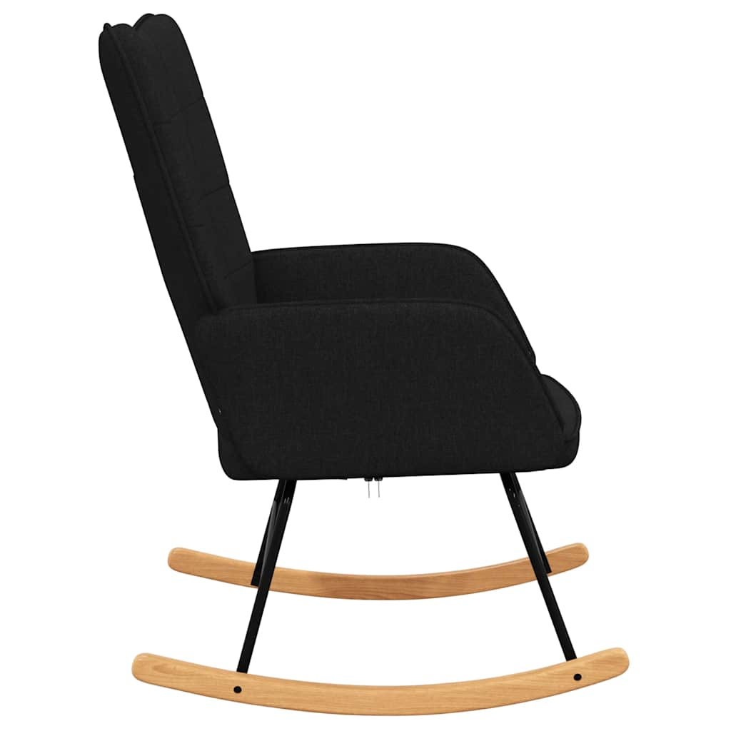 Rocking chair, black, textile