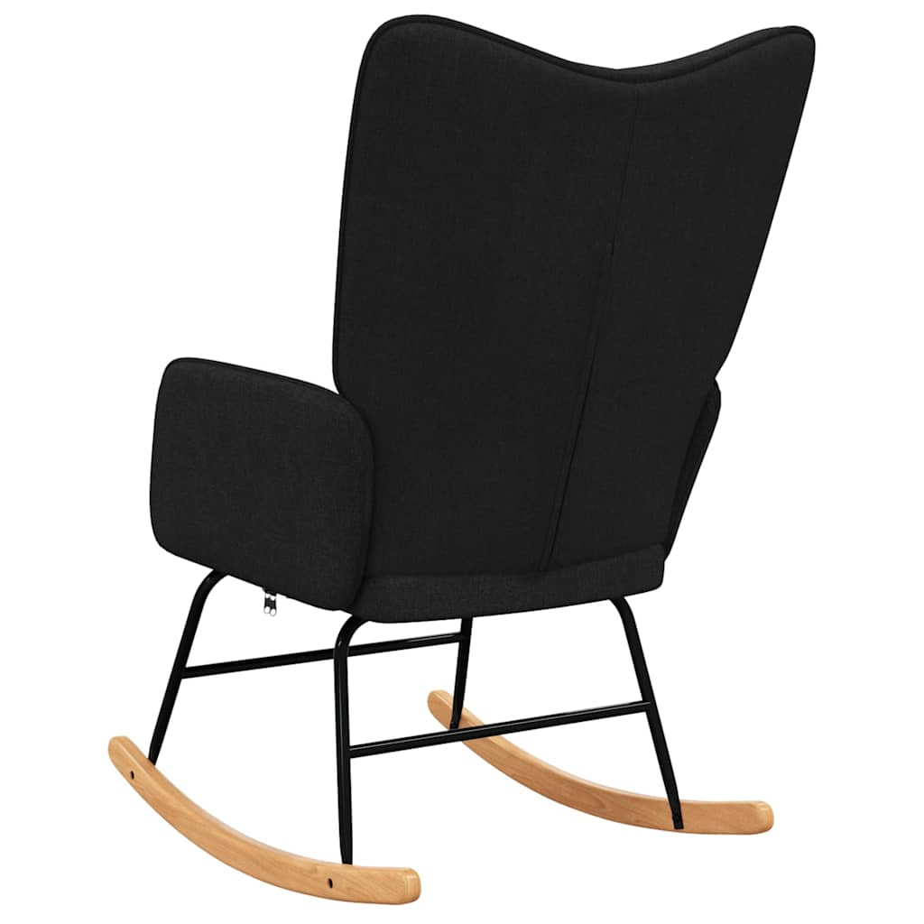 Rocking chair, black, textile