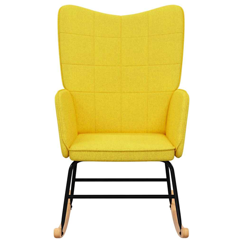 Rocking chair, mustard yellow, textile