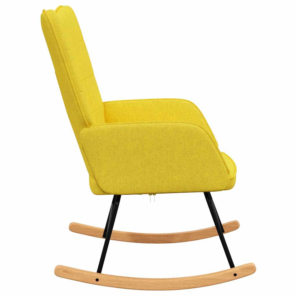 Rocking chair, mustard yellow, textile