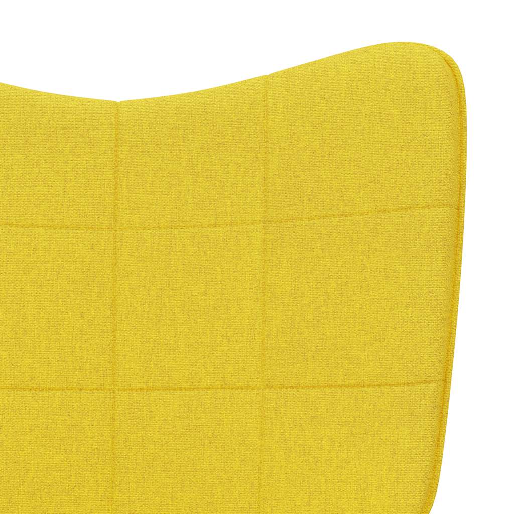 Rocking chair, mustard yellow, textile