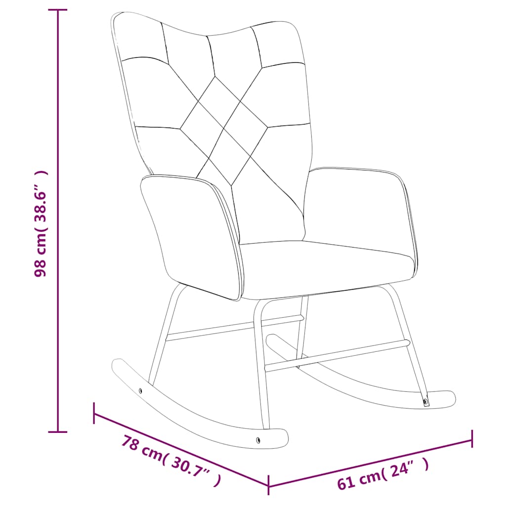 Rocking chair, mosaic, textile material