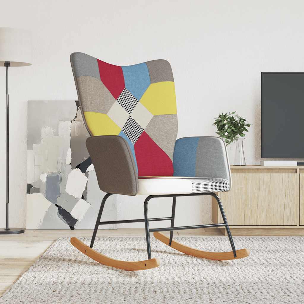 Rocking chair, mosaic, textile material