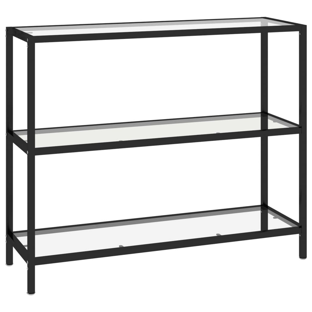 Shelf, transparent, 100x36x90 cm, tempered glass