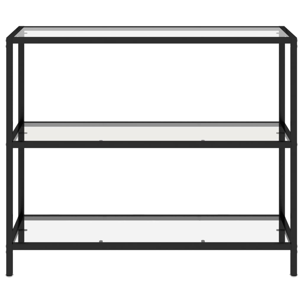 Shelf, transparent, 100x36x90 cm, tempered glass