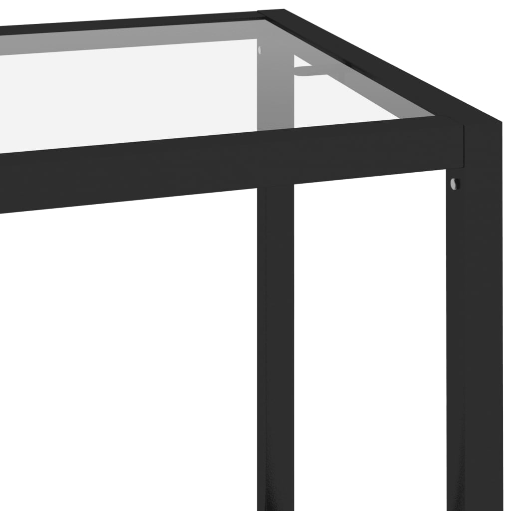 Shelf, transparent, 100x36x90 cm, tempered glass