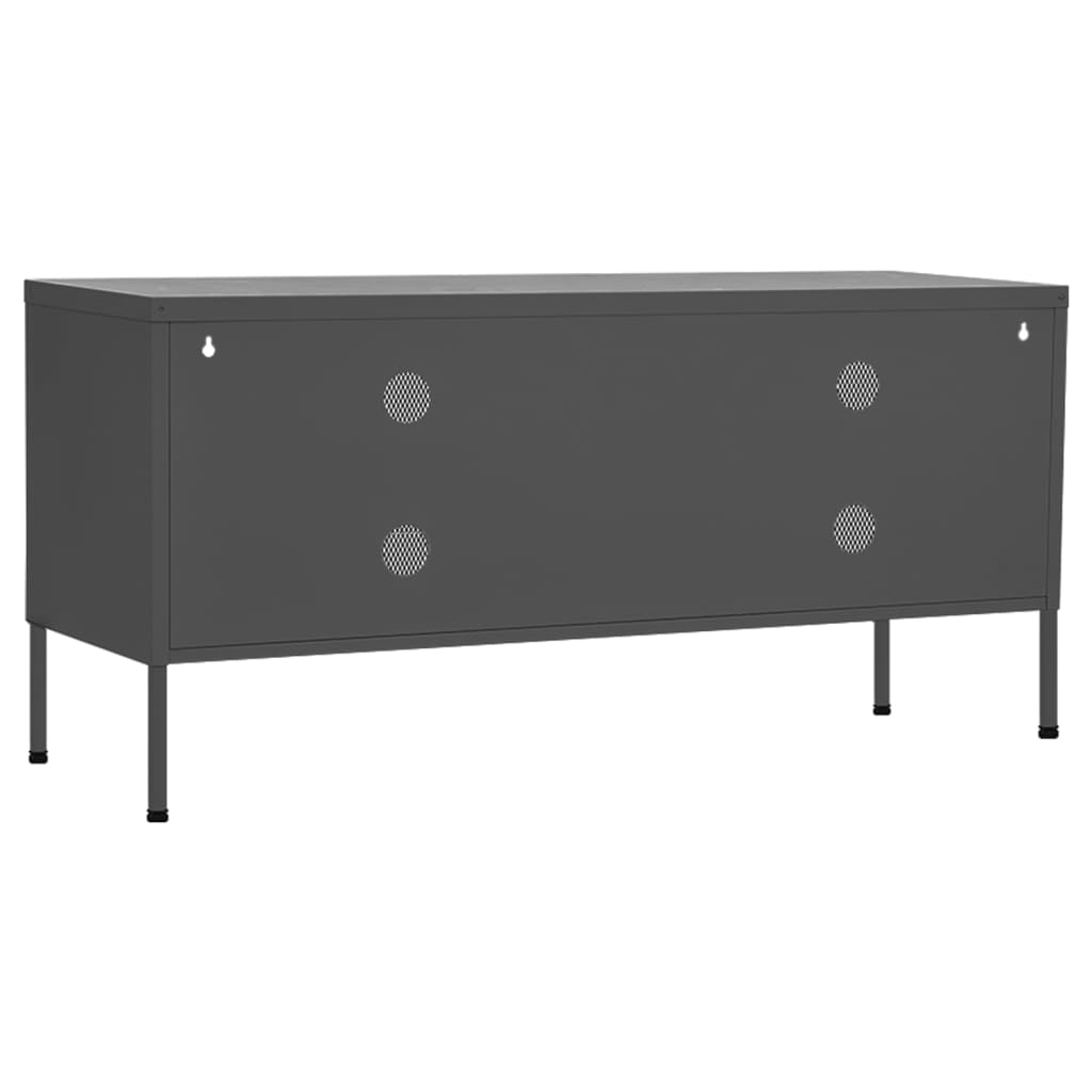 TV cabinet, anthracite, 105x35x50 cm, steel