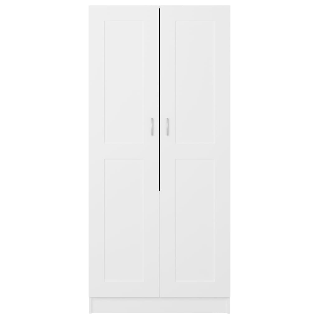 Wardrobe, white, 82.5x51.5x180 cm, processed wood