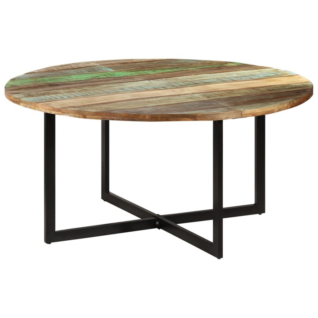 Kitchen table, 150x75 cm, solid recycled wood