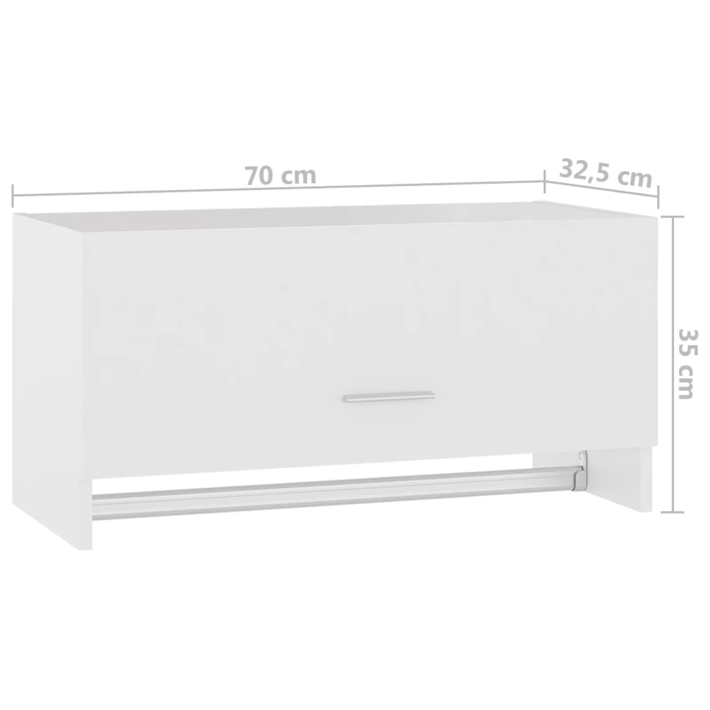 Dresser, white, 70x32.5x35 cm, chipboard