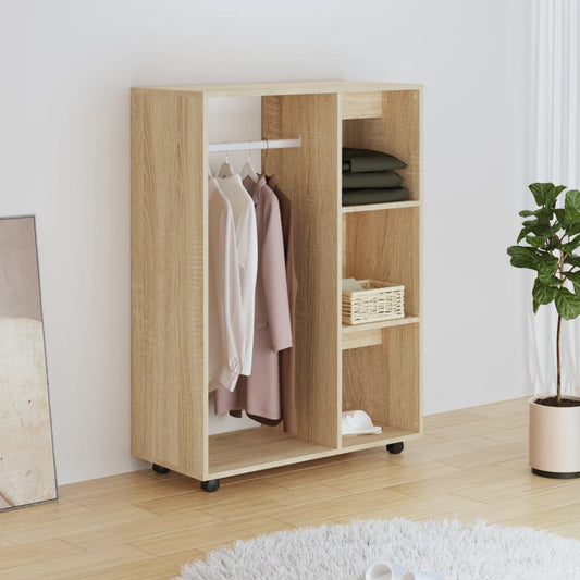 Wardrobe, sonoma oak, 80x40x110 cm, chipboard