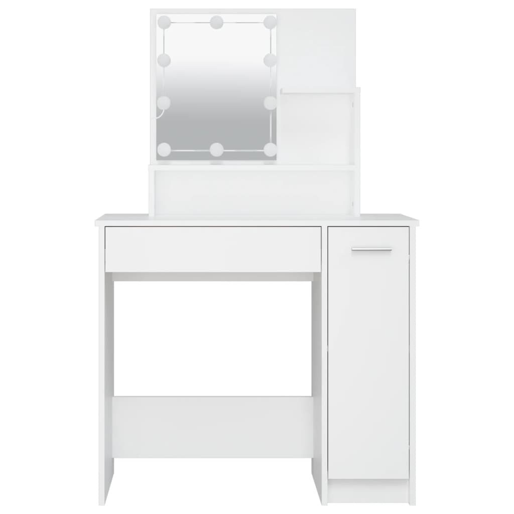 LED dressing table, white, 86.5x35x136 cm