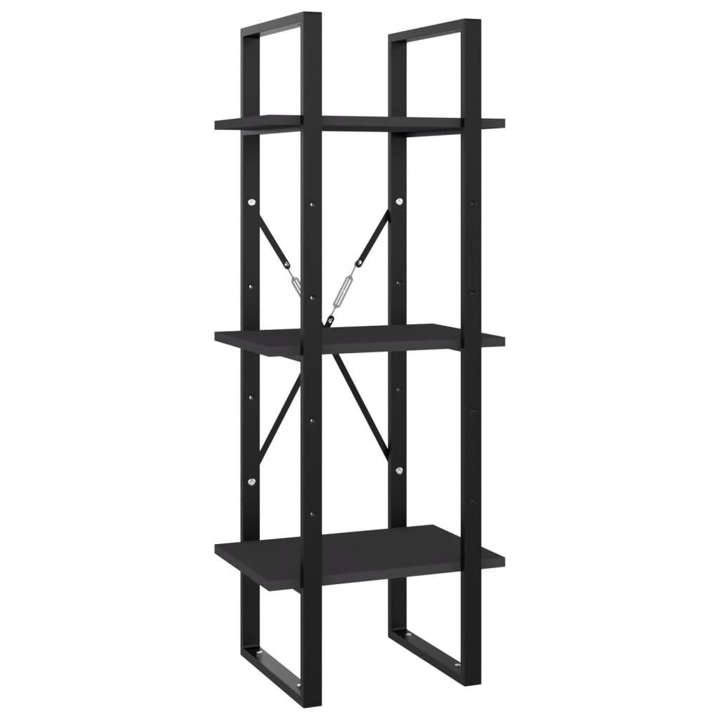 Bookcase with 5 shelves, white, 40x30x175 cm, processed wood