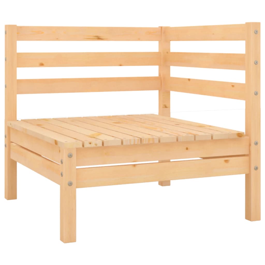 Garden corner sofas, 2 pcs., solid pine wood