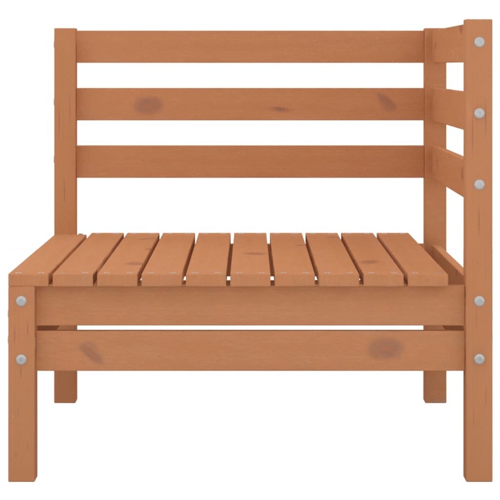 Garden furniture set, 3 pieces, honey brown, solid pine wood