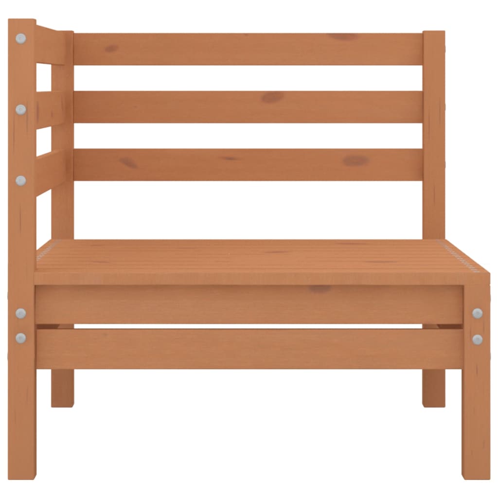 Garden furniture set, 3 pieces, honey brown, solid pine wood