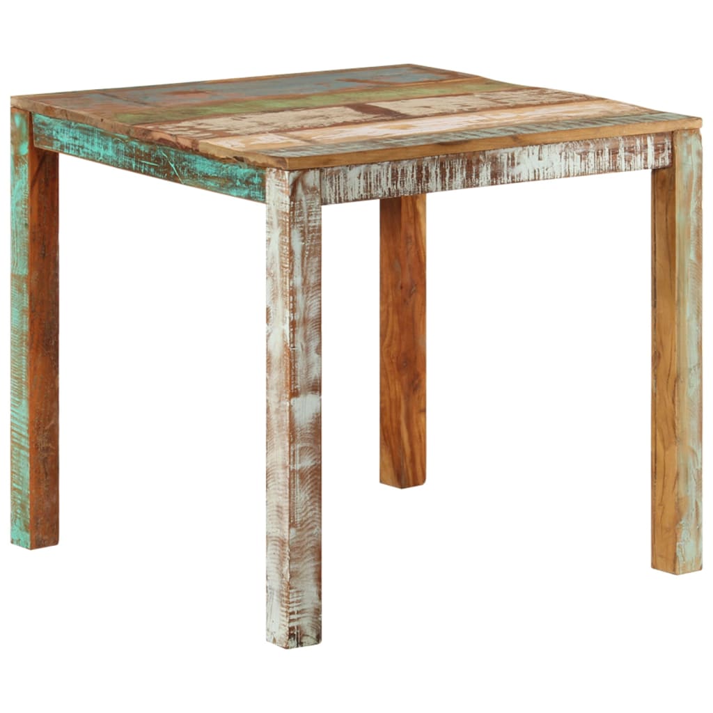 Kitchen table, 82x80x76 cm, solid recycled wood