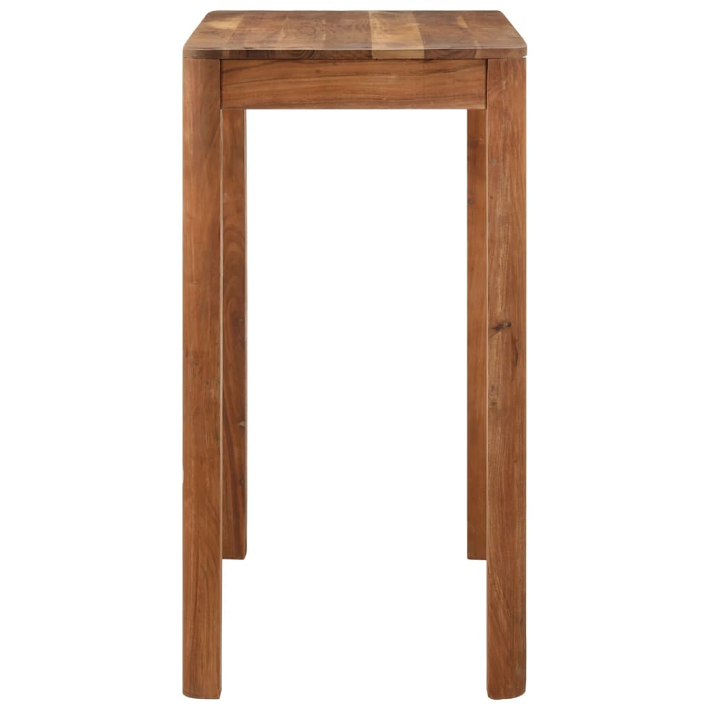 Bar table, 110x55x106 cm, solid acacia wood with honey finish