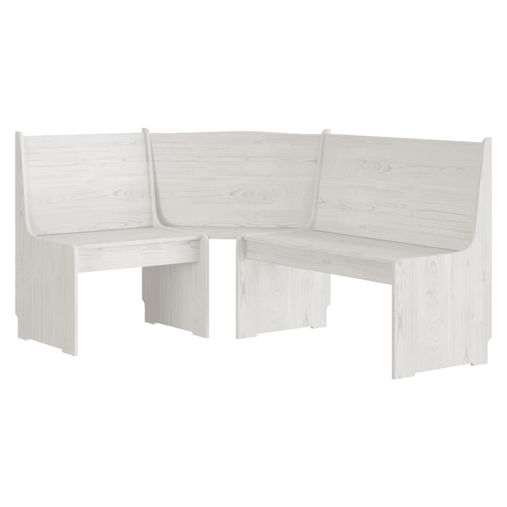 "REINE" kitchen furniture set, 3 pieces, white, solid pine wood